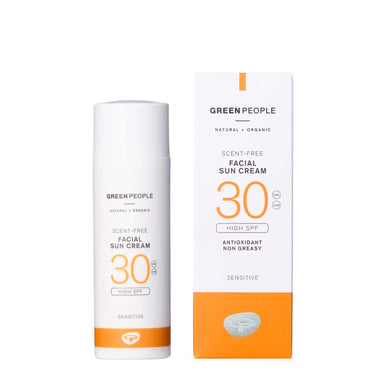 Green People Scent Free Facial Sun Cream SPF30 - Invisible