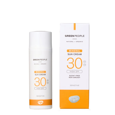 Green People Scent Free Facial Mineral Suncream SPF30 - Organic