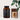 Glass of cacao drink with the jar of Kiki Health Organic Mushroom Cacao Drink beside it