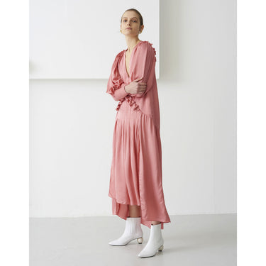 Mother Of Pearl Olivia Satin Dress Pink | Sustainable Clothing