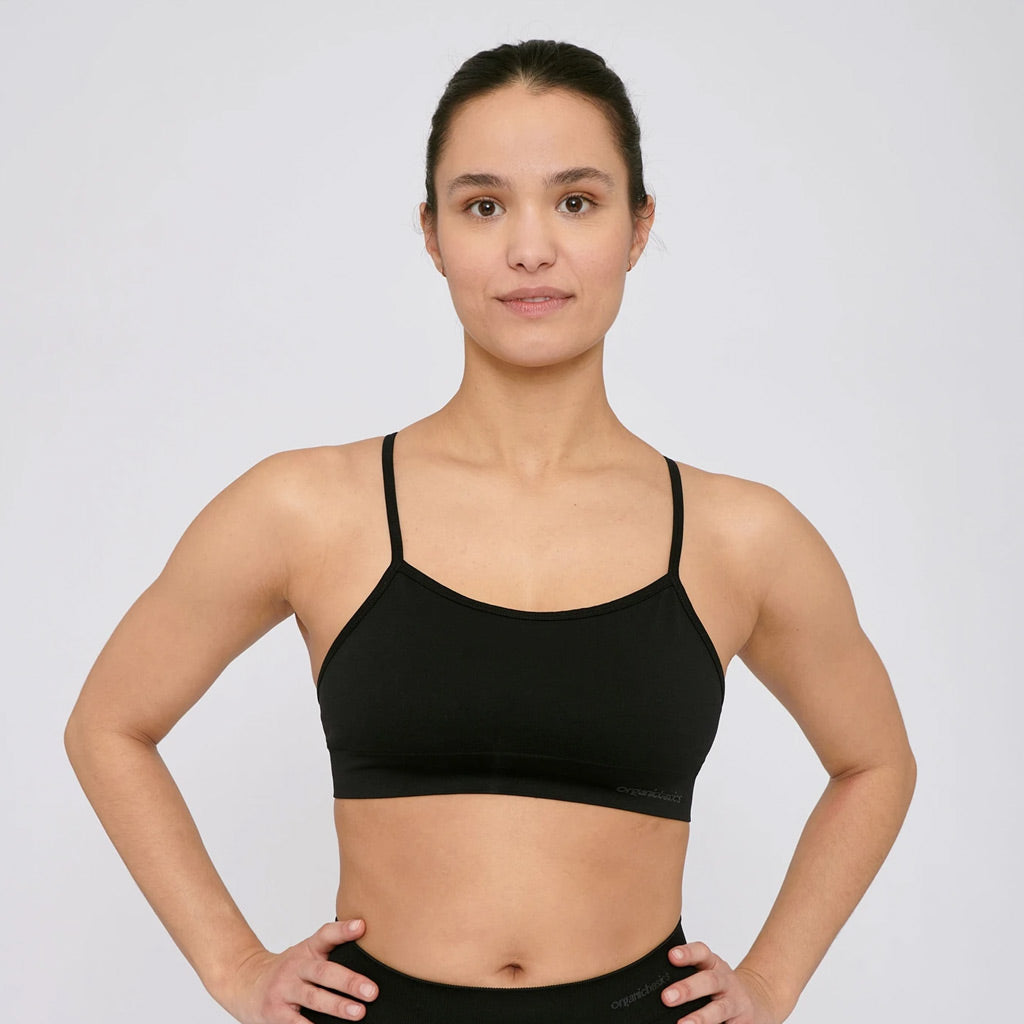 Organic Basics Active Sports Bra Black  Sustainable Activewear UK –  Content Beauty & Wellbeing