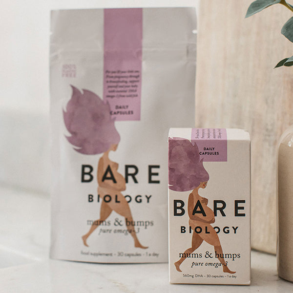 Bare Biology Mums & Bumps Omega 3 Fish Oil Capsules Refill