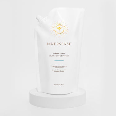 Pouch of Innersense Sweet Spirit Leave-In Conditioner Refill on shelf
