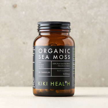 Kiki Health Organic Irish Sea Moss on background