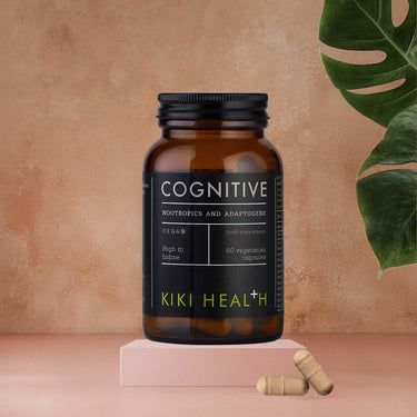Kiki Health Cognitive Blend with plant background