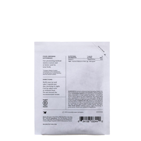 Wild Nutrition Vitamin D3 Refill