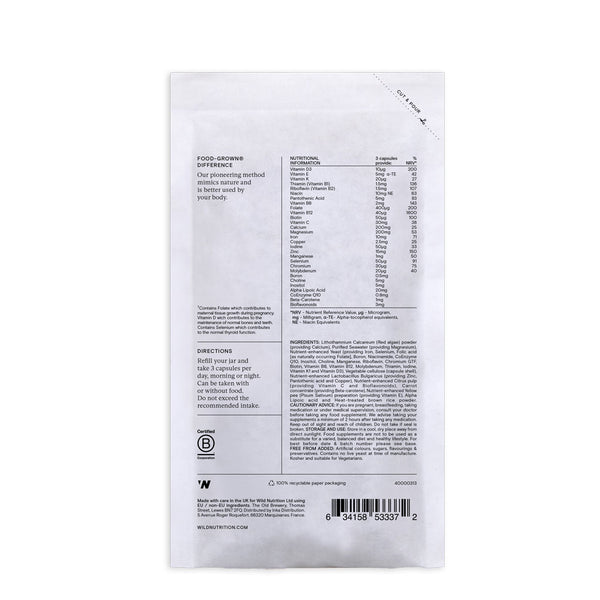 Wild Nutrition Pregnancy + New Mother Support Refill