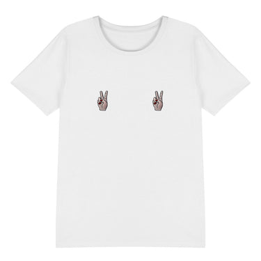 TitShirt Cutees Paris T-Shirt Peace White | Sustainable Fashion | UK Store