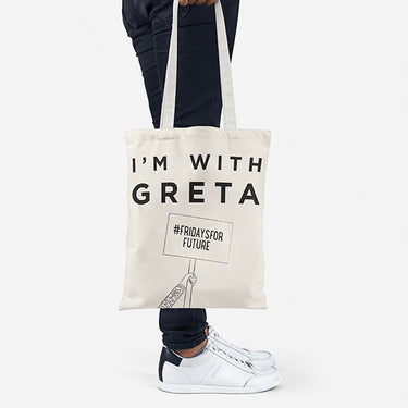 ELLIE GOOD I'm With Greta Recycled Tote Bag