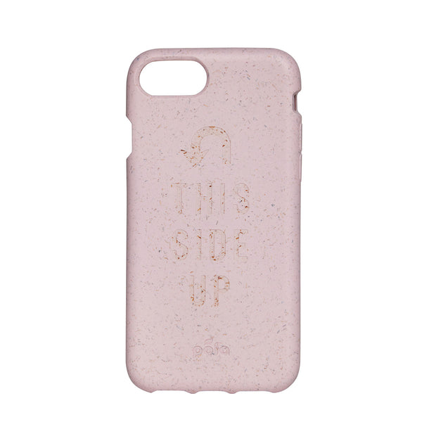 Content X Pela iPhone Case This Side Up Rose Quartz | Sustainable | Content Store