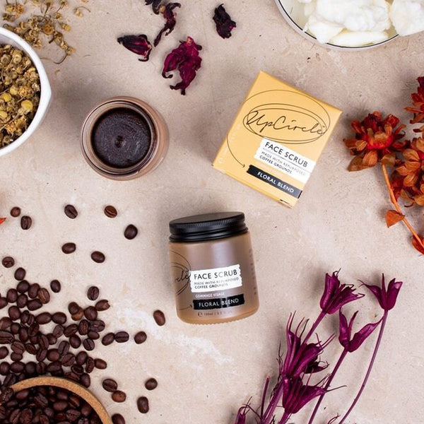 UpCircle Coffee Face Scrub with Floral Blend