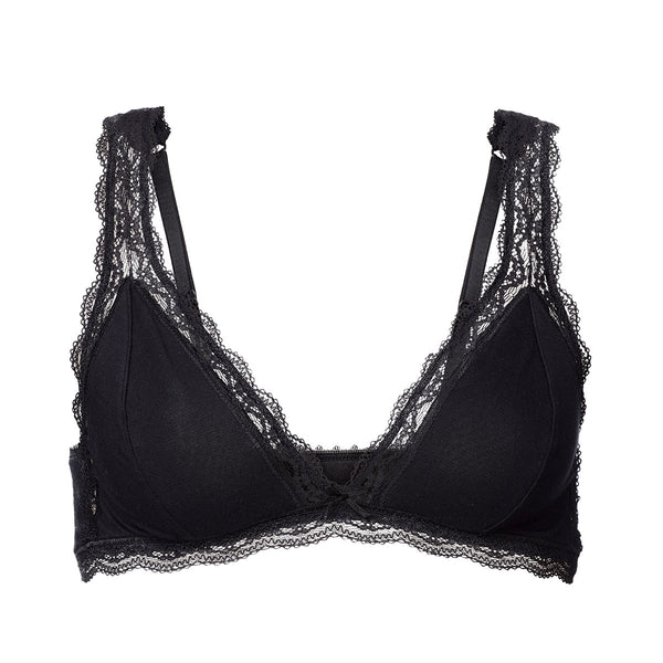 Woron Onyx Lace Trimmed Bra