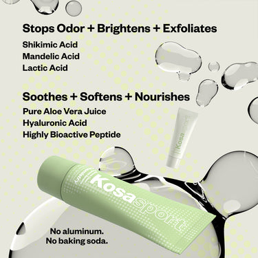 Kosas Chemistry AHA Serum Deodorant Serene Clean | Natural Deodorant