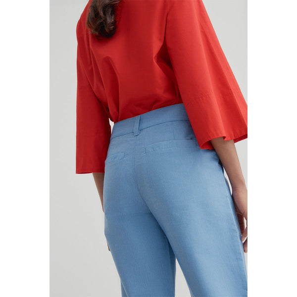 Kowtow Method Pants in Sky Chambray | Sustainable Clothing