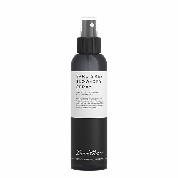 Less is More Earl Grey Blow Dry Spray | Organic Haircare UK
