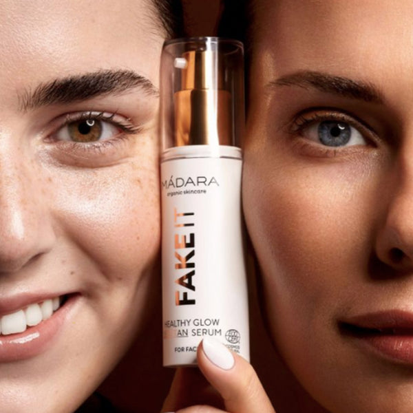 Madara Fake It Healthy Glow Self Tan Serum for Face | Natural Self-Tan