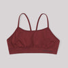 Organic Basics Active Sports Bra Burgundy | Sustainable Activewear UK
