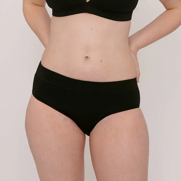 Organic Basics Bikini Briefs 2-Pack Black | Sustainable Lingerie UK