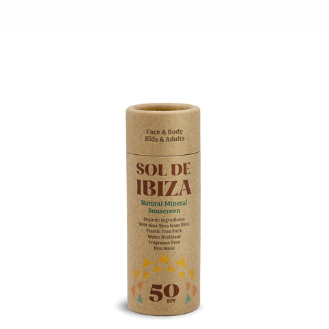 Sol De Ibiza Face & Body Plastic Free Stick SPF50 | Uk Stockist