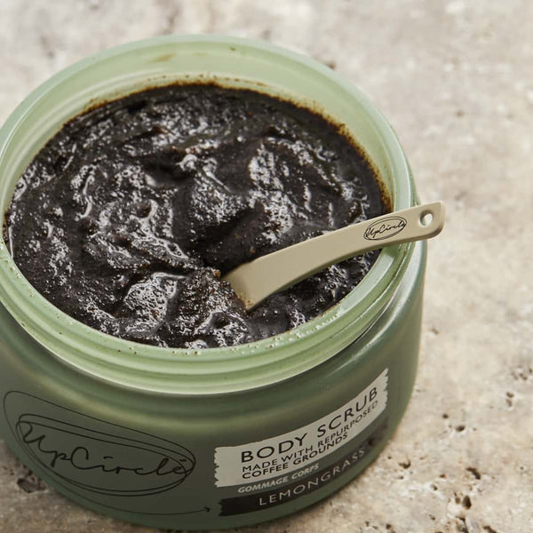 UpCircle Beauty Coffee Body Scrub with Lemongrass | Natural Coffee Body Exfoliator