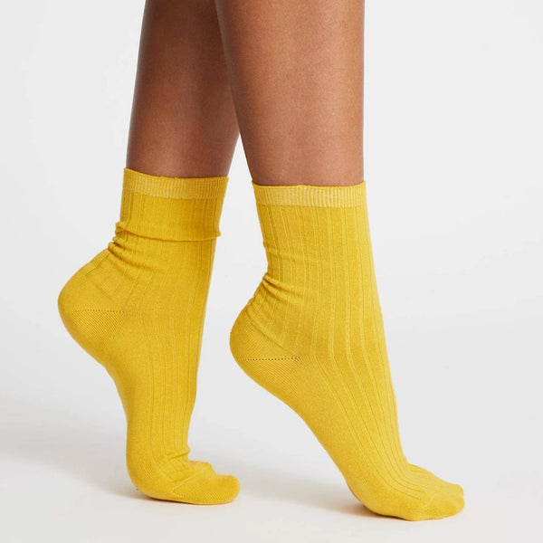 Woron Organic Cotton Socks Burnt Yellow | Organic Cotton Socks UK